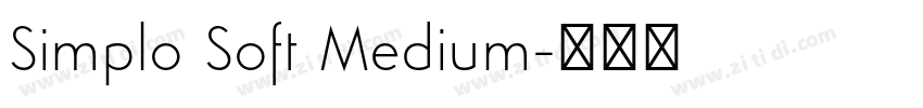 Simplo Soft Medium字体转换
